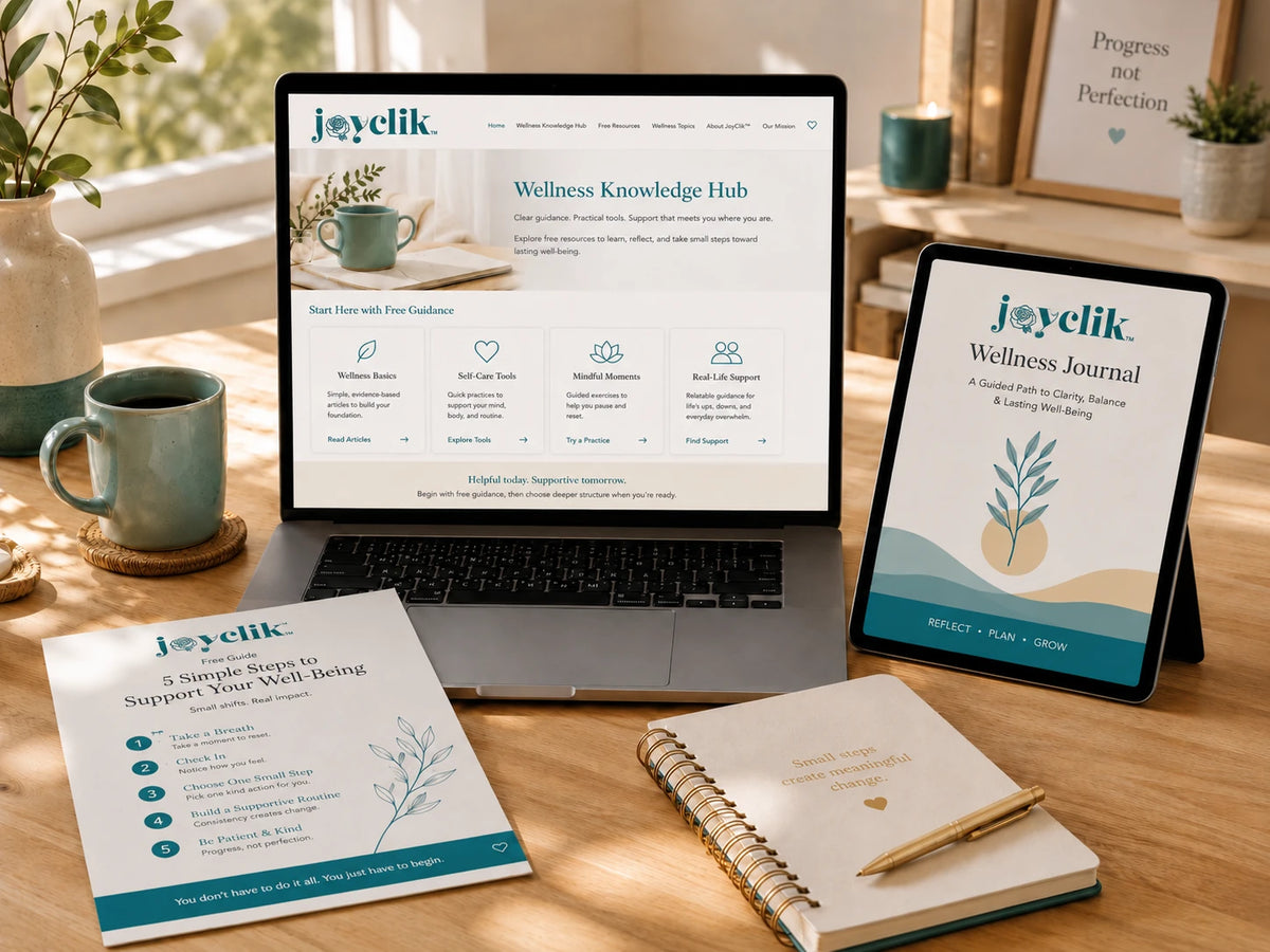 JoyClik Wellness Knowledge Hub and Digital Studio support pathways