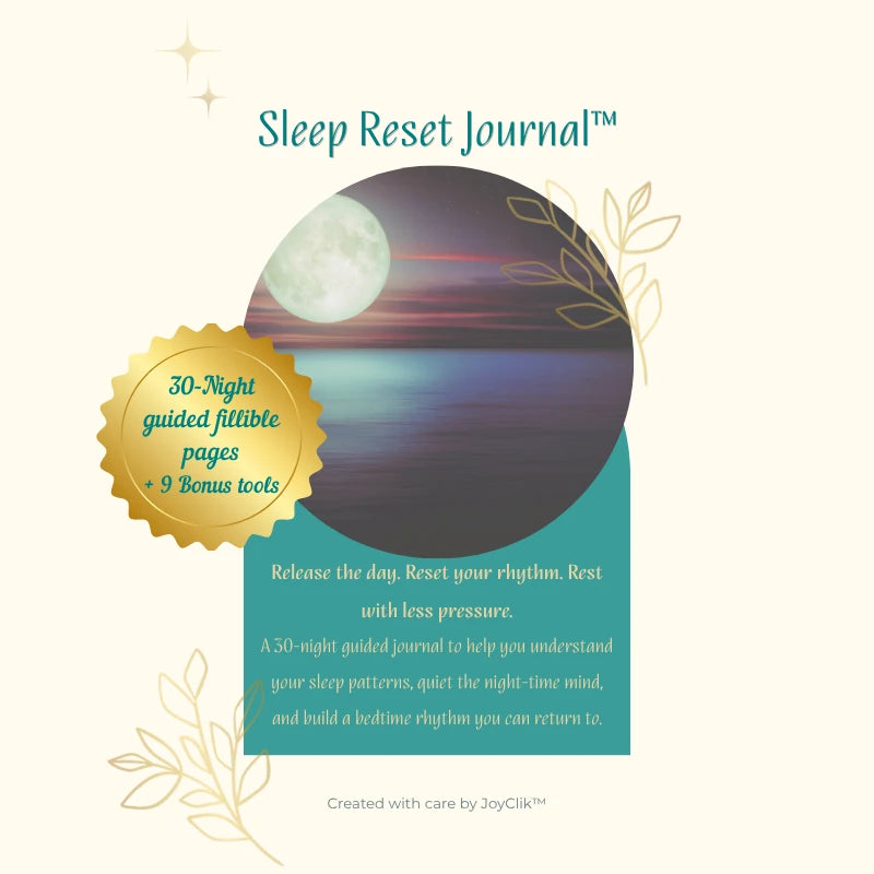 Sleep Reset Journal digital cover